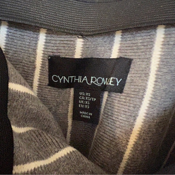 Cynthia Rowley - Grey skirt with stripes - knit skirt size XS - Picture 8 of 10